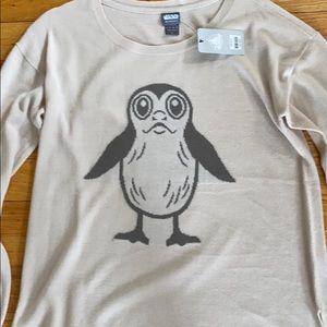 NWT Star Wars Porg Sweater her universe Disney